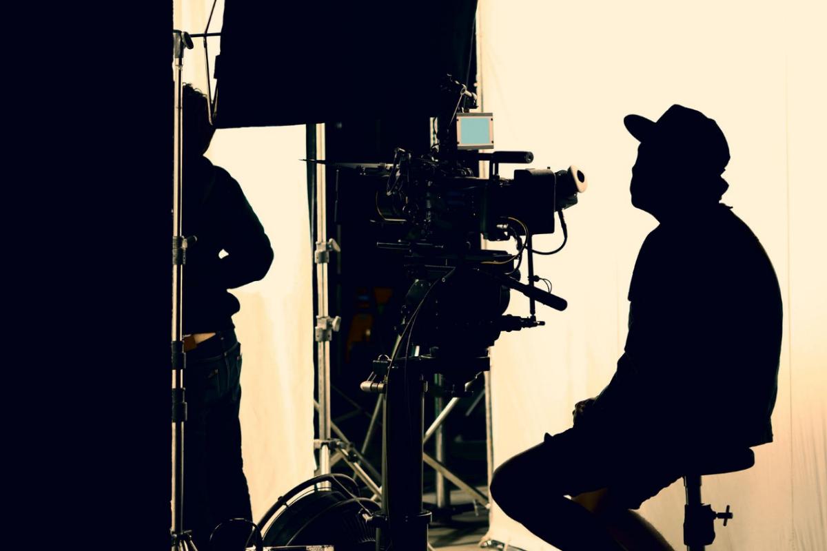 Cameraman silhouette